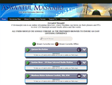 Tablet Screenshot of livemasjid.com